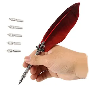 Vintage Feather Dip Pen