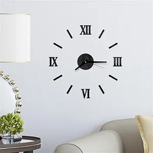 Wall Decor Clock Movable Numbers Customizable Position